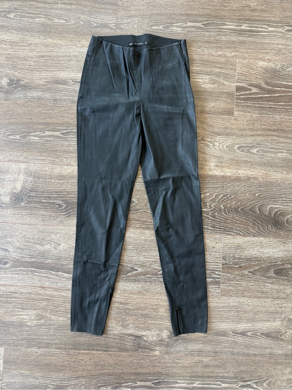 Zara Black Skinny Women's Faux Leather Pants
